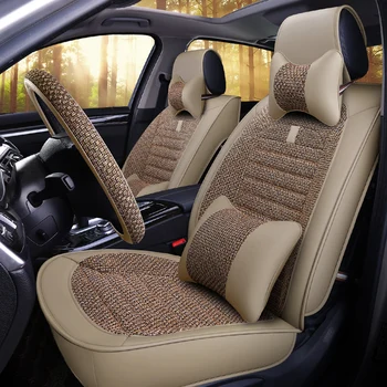Naujas 5Seats( Priekinis+Galinis)automobilių stiliaus Automobilių sėdynės padengti Audi, ir BMW, 