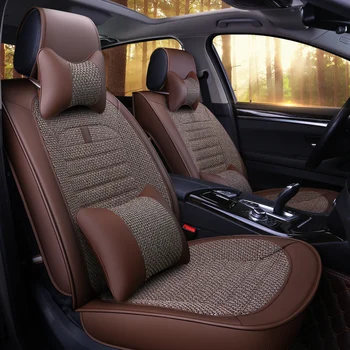 Naujas 5Seats( Priekinis+Galinis)automobilių stiliaus Automobilių sėdynės padengti Audi, ir BMW, 