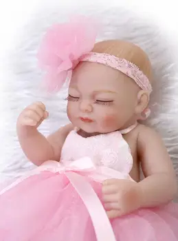 NPKDOLL Mini Reborn Baby Doll 12inch Vinilo Žaislai Mergaitėms Dovanų Pilna silikono bebe atgimsta pocket lėlės Kalėdų Dovana