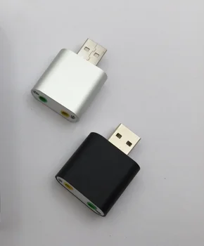 USB Nepriklausoma Išorinė Garso plokštė 3D Garso plokštė 7.1 USB 3,5 mm mic ausinių Lizdas Stereo laisvų Rankų įranga
