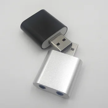USB Nepriklausoma Išorinė Garso plokštė 3D Garso plokštė 7.1 USB 3,5 mm mic ausinių Lizdas Stereo laisvų Rankų įranga