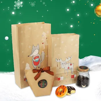 Kalėdų Dovanų Dėžutėje Krepšiai Animacinių Filmų Popierinį Maišelį Saldainių Krepšiai, Kalėdos, Naujieji Metai Pakavimo Slapukas Krepšiai Navidad Kalėdos Šaliai Dekoro