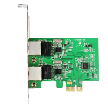 BTBcoin Tinklo plokštės Tinklo plokštės PCI-Express Dual Gigabit Ethernet Controller Card RTL8111 Chipset su Žemo Profilio Laikiklis