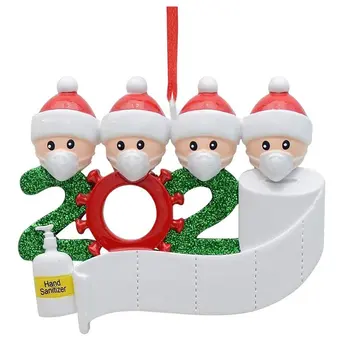 Asmeninį Pakabukas Kalėdų Papuošalai Mini Mielas Lėlės Apdailos Pakabukas Su Kauke Ir Kalėdų Skrybėlę