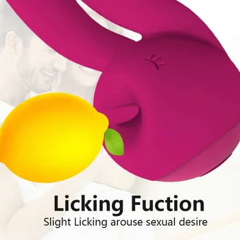 3 Varikliai Triušio Ausies Formos, Oralinis Seksas Kalba Lyžis Vibratorius Moterims Klitoris Makšties Spenelių Vibratoriai Suaugusiųjų Sekso Produktus