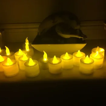 520 Išpažinties Proposa 1PC Kūrybos LED Žvakė Spalvotų Lempų Modeliavimas Spalvos Liepsna Arbata Šviesos Namuose Vestuvių, Gimtadienio Apdaila