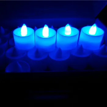 520 Išpažinties Proposa 1PC Kūrybos LED Žvakė Spalvotų Lempų Modeliavimas Spalvos Liepsna Arbata Šviesos Namuose Vestuvių, Gimtadienio Apdaila