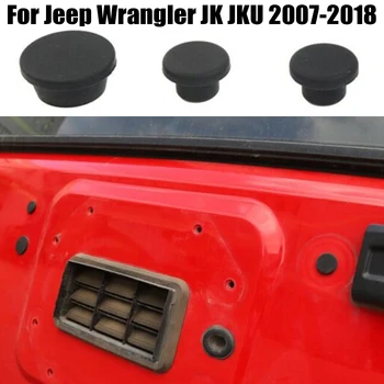 3pcs Bagažinės Kištukas Jeep Wrangler JK 2007-2017 Atsarginės Dalys, Juoda Apdaila