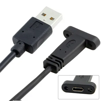 USB-C USB 3.1 C Tipo Moterų USB 2.0 A Male Duomenų Kabelį, skirtą Planšetinį kompiuterį 