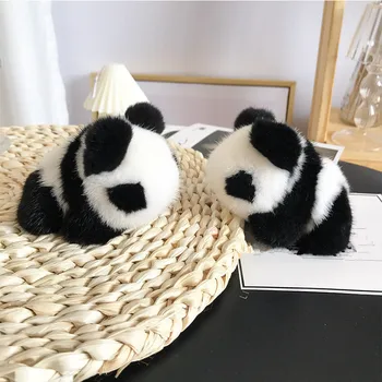 Triušio plaukų Mados Pliušinis Gyvūnų Panda 