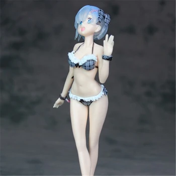 Anime Re:Gyvenimas kitame pasaulyje nuo nulio Rem Seksualus maudymosi kostiumėlį Ver. PVC Veiksmų Skaičius, Kolekcines, Modelį, Žaislai, Lėlės 22cm