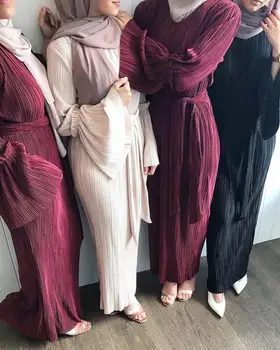 Moterų Plisuotos Arabų, Artimųjų Rytų Mados Drabužius Suknelė Moterų Tvarstis Šalies Boho Plius Dydis Prom Chalatai Musulmonų Suknelės Ramadanas Naujas