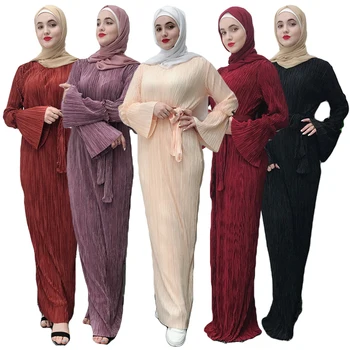 Moterų Plisuotos Arabų, Artimųjų Rytų Mados Drabužius Suknelė Moterų Tvarstis Šalies Boho Plius Dydis Prom Chalatai Musulmonų Suknelės Ramadanas Naujas