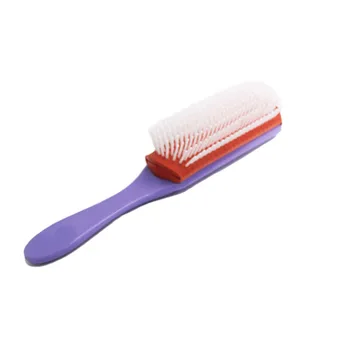 Šukos 9 Eilutėje D41 Moterų Stiliaus Didelis Plaukų Šepetys plaukų iššukavimo Sudėtinių-Anti-Static Gumos Padas - Nailono Šerių(Violetinė)