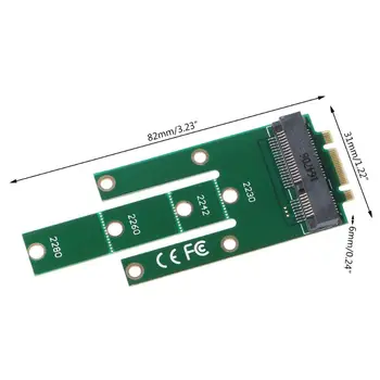 M. 2 B Klavišą, kad mSATA Adapter Kortelių Mini PCI-e Add-on Konverteris SSD 2242 2230 2260
