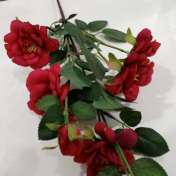 Vienas Kamieninių Ledkalnis, Rožės, Gėlės Imitacija 7 Namų ūkio Galvos Vestuvių Pateikti Rose Dirbtinių Gėlių, Gėlių kompozicijų su Mediena