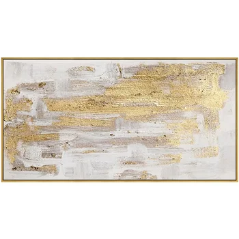 Šviesos Prabangos Stiliaus Kambarį, Dekoratyvinis Dažymas rankomis dažyti Aukso Lapų Tapybos Šiuolaikinio Abstraktaus Meno Paveikslai, Tarp, Nei