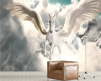 Beibehang Šiaurės šalių mitologijoje dievas arklių flying horse fono sienos paprasta dangaus papel de parede tapetai hudas grožio bebang