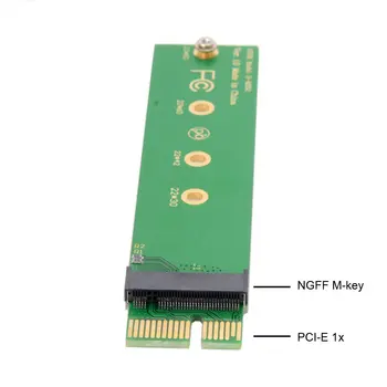 Chenyang PCI-E 3.0 1x x1 Vertikalios NGFF M-key NVME AHCI SSD Adapteris XP941 SM951 PM951 960 EVO SSD