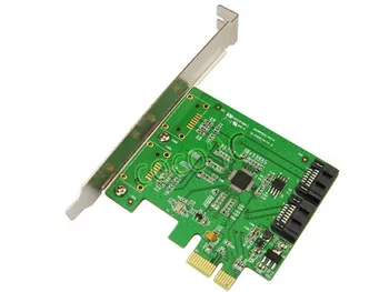 Marvell Chipset 2 Port SATA 6Gbps PCI Express Valdiklio plokštė RAID 0 RAID1 + PCI-e, SATA 3.0 Paramos NCQ Port Multiplier FIS