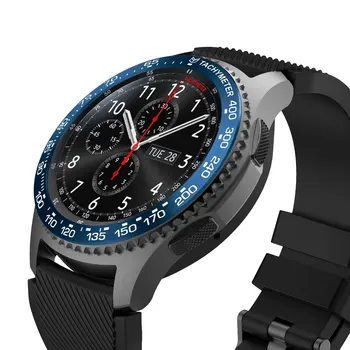 Nerūdijančio Plieno smartwatch Dangtelis Skirtas Samsung Galaxy Žiūrėti 46MM įrankių s3 pasienio Rinkimo Bezel Žiedas Klijais Padengti Anti Nulio