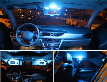 14Pcs Balta Canbus LED Lempos, Automobilių Lemputės Interjero Paketas Rinkinys 2008-2017 Dodge Grand Caravan Žemėlapis Dome Kamieno Plokštė Lemputė 12v