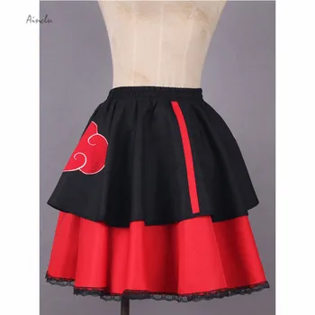 Ainclu Raudona Organizacijos Moterų Naruto Akatsuki Lolita Dress Cosplay Kostiumų Anime Produkto Helovinas Kalėdų Tinkinti