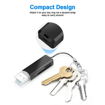 USB 3.0 Mini Micro Secure Digital TF Atminties Kortelės Skaitytuvo Adapteris TF Atminties Kortelių Skaitytuvas