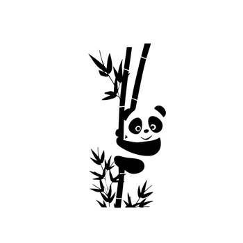 YJZT Panda Mielas Gyvūnų Gyvenimo Kambario Dekoro Vinilo Decal Sienos Jungiklis, aplinkosaugos ¾enklelis 17SS0296