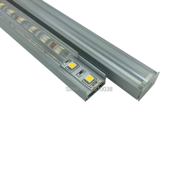 20 X 1M Rinkiniai/Daug 45 laipsnių Kampu aliuminio profilis led šviesos juosta ir 6063 kampe kanalo alu lubų lempos