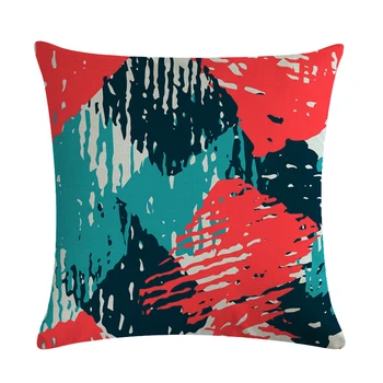 Abstract color meno modelio pagalvėlė padengti, dekoratyvinės pagalvės danga, sofa, kėdė padengti, pagalvė padengti 45*45cm, namų puošybai