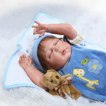 NPK bebe berniukas atgimsta silikono nekilnojamojo lėlių kolekcija 23