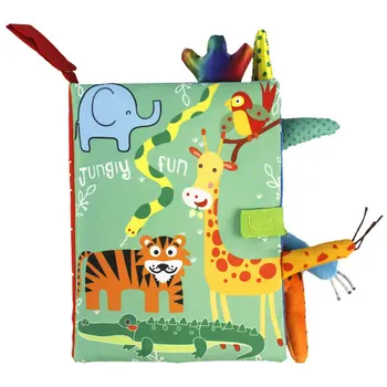 Kūdikių Ankstyvojo Ugdymo Žaislas Su Skambėjimo Popieriaus Uodegos Medžiaga Knyga Tigras Tėvų-Vaikų Interaktyvaus Garso Popieriaus Dėlionė