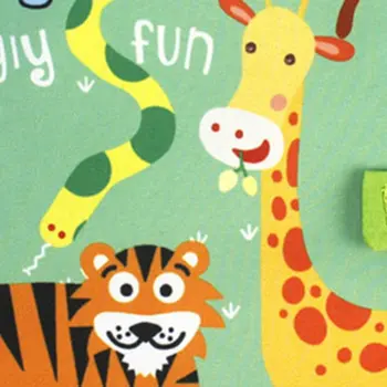 Kūdikių Ankstyvojo Ugdymo Žaislas Su Skambėjimo Popieriaus Uodegos Medžiaga Knyga Tigras Tėvų-Vaikų Interaktyvaus Garso Popieriaus Dėlionė