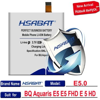 HSABAT 4900mAh E5.0 baterija BQ Aquaris E5 E5 FHD E 5 HD mobilusis telefonas baterija + kelio numeris