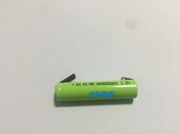 Nauja originali 1.2 V AAA 800MAH 7 įkrovimo baterija (akumuliatorius su lydmetalis FLYCO elektrinį skustuvą