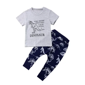 Bamblys Vaikams, Kūdikių Berniukų Dinozaurų Viršuje, T-marškinėliai, Kelnės, Antblauzdžiai Apranga, Drabužiai, Laisvalaikio Drabužiai, 1-6Y