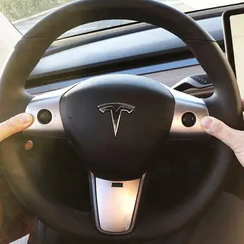Vairas nerūdijančio plieno gaubtas Apdaila Apdailos Dangtelio Apdaila už Tesla Model 3 18-20