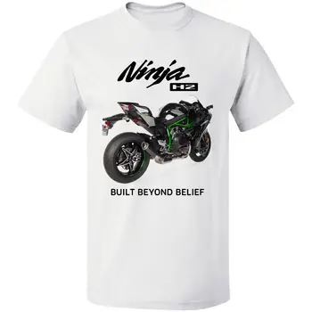 Karšto Pardavimo medvilnės Motociklo Retno Logotipas H2 RacingsJapan Motociklą Ninja Marškinėliai Nemokamas Pristatymas Dydis S-3XL Tee marškinėliai