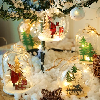 Žiburiai kalėdų Dekoracijos Kambario, Miegamojo Atmosferą Šviesos Santa Claus Sniego Briedžių Atostogų Vaikų Dovanos Kalėdų Šviesos Led
