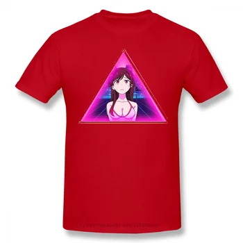 Drabužių Nuoma Mergina Kazuya Ruka Anime Raudona Chizuru Mizuhara Mados trumpomis Rankovėmis T-shirt