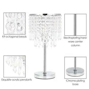 Crystal Akrilo Stalo Lempa Šviesos Elegantiški Naktiniai staleliai, Lempa, Led Stalo Lempa Kavos Stalo šviesaus Gyvenimo pradžia Dekoratyvinės šviesos Lempos K9
