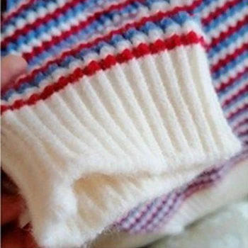 Moterų Megztinis Žiemą Trumpas Stiliaus Megztinis Batwing Rankovėmis Dryžuotas Atsitiktinis Minkštas Megzti Prarasti Streetwear korėjos Mados Ulzzang INS