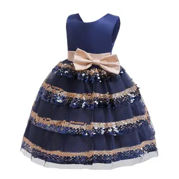 Baby Vaikų Girl Dress 2019 Vaikai Ceremonijos Šalies Suknelės Gėlių Princesė Vestuvių Suknelė Baby Girl Kalėdų Dress 2-12 Y