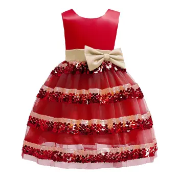 Baby Vaikų Girl Dress 2019 Vaikai Ceremonijos Šalies Suknelės Gėlių Princesė Vestuvių Suknelė Baby Girl Kalėdų Dress 2-12 Y