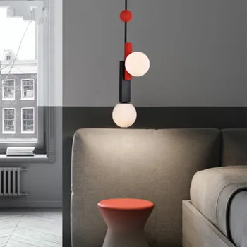 Postmodernios dizaineris art deco geometrinis sieniniai šviestuvai gyvenimo kambario, miegamasis kūrybos viešbučio bare kabo lempa led šviestuvas, e27