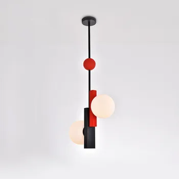 Postmodernios dizaineris art deco geometrinis sieniniai šviestuvai gyvenimo kambario, miegamasis kūrybos viešbučio bare kabo lempa led šviestuvas, e27