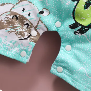 0-18M Naujagimiui Kūdikių Mergaitės Berniukai Animacinių filmų Gyvūnų Laišką Romper Jumpsuit, Komplektai, naujas gimęs kūdikis drabužius combinaison enfant E1