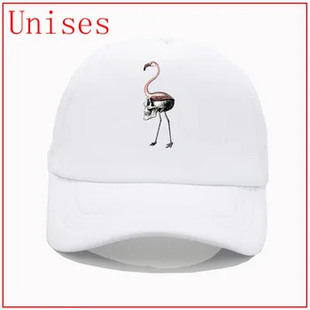 Flamingo kaukolė beisbolo kepuraitės moterų apsaugos nuo saulės, skrybėlę, beisbolo kepuraitės moterų fedora skrybėlę moterų bling skrybėlės moterims bžūp cool