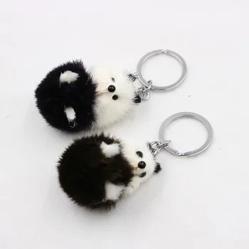 Panda Keychain Pakabukas Kawaii Baby Vaikų Pliušiniai Žaislai Vaikams Keychain dovana Automobilio Raktų Žiedas Turizmo Suvenyrų Dovanos